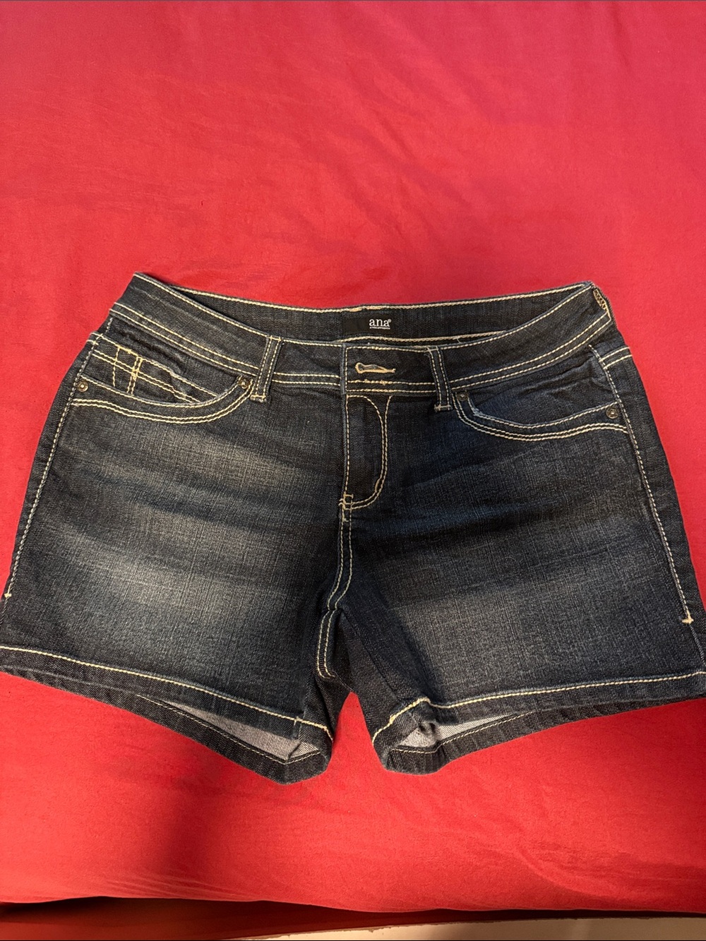 a.n.a Dark Blue Denim Jean Shorts